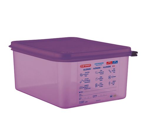 Airtight Food Cont Gn1-2 Purper 10l 32.5 X26.5x15cm Polypropyleen  Araven