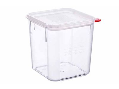 Vershouddoos 4l Pc Met Deksel Transparant 19,5x19,5xh19cm
