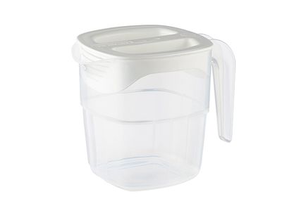 Schenkkan 1l Pp Stapelbaar Met Deksel 16,7x11,9xh13cm