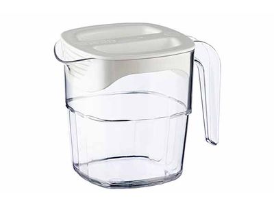 Schenkkan 1l Pc Stapelbaar Met Deksel 16,7x11,9xh13cm