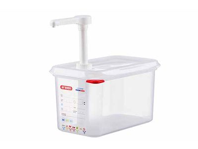 Sausdispenser Gn 1/4 30ml Met Pomp Transparant