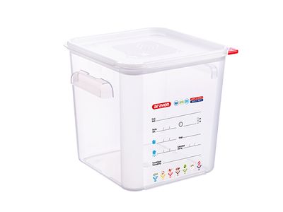 Vershouddoos 18l Pp Met Deksel Transparant 29x29xh32cm