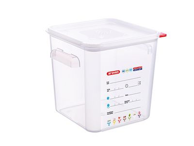 Vershouddoos 8l Pp Met Deksel Transparant 23,5x23,5xh23cm