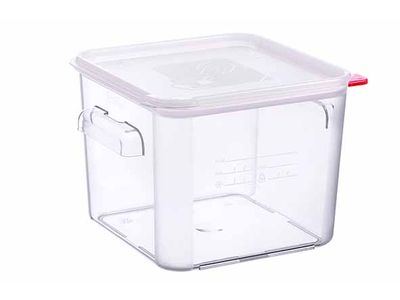 Vershouddoos 6l Pc Met Deksel Transparant 23,5x23,5xh19cm