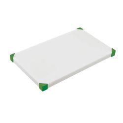 Araven Snijplank Nonslip Wit-groene Hoeken 60.4 X40.4x2.4cm 