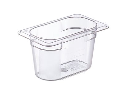 Basic Vershouddoos Gn1-9 H10cm 0.9l Pc Zonder Deksel 17.6x10.8cm Transparant