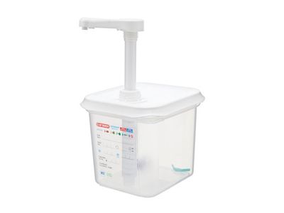 Vershouddoos Herm. Gn1-6 Met Pomp Pp H150mm