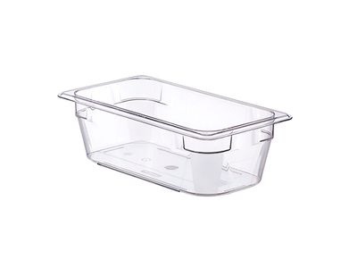 Basic Vershouddoos Gn1-3 H10cm 3.7l Pc Zonder Deksel 32.5x17.6cm Transparant