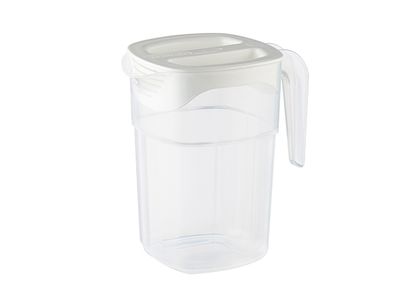 Schenkkan 1,4l Pp Stapelbaar Met Deksel 16,7x11,9xh18cm