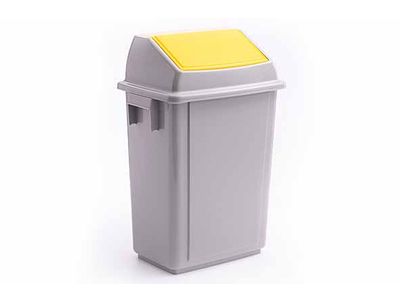 Recycled Bolero Afvalemmer Grijs / Geel 40l 43,5x30xh63,5cm