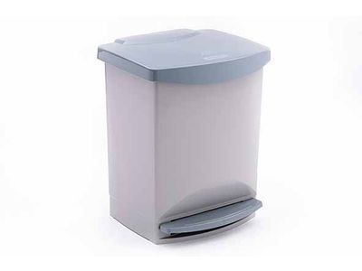 Recycled Pedaalemmer Grijs 25l 31x33,5xh42cm