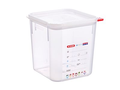 Vershouddoos 4l Pp Met Deksel Transparant 19,5x19,5xh19cm