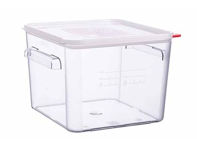 Vershouddoos 12l Pc Met Deksel Transparant 29x29xh21cm