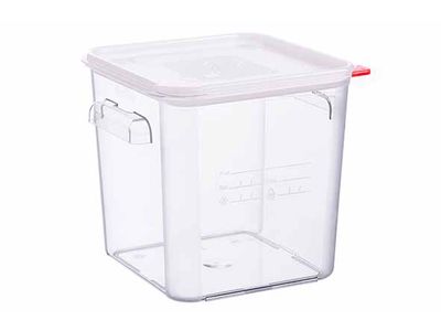Vershouddoos 8l Pc Met Deksel Transparant 23,5x23,5xh23cm