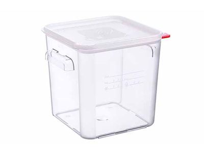 Vershouddoos 18l Pc Met Deksel Transparant 29x29xh32cm
