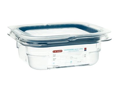 Foodbox M.airtight Deksel Gn1-6 Transpar Ant 1,1l 65mm