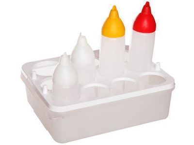 Doseerflesorganiser +2x35cl+2x50cl-wit 