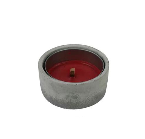 STONE BOUGIE JARDIN D12.5X5.5CM BOUGIE  Finnmart