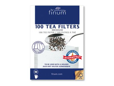 Finum 100 Filtre A Thee M- 100x130mm Jusqu'a 6 Tasses