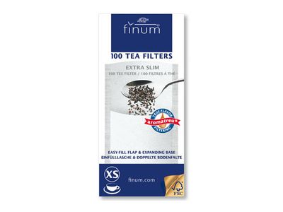 Finum 100 Filtre A Thee Xs - 60x130mm Jusqu'a 2 Tasses