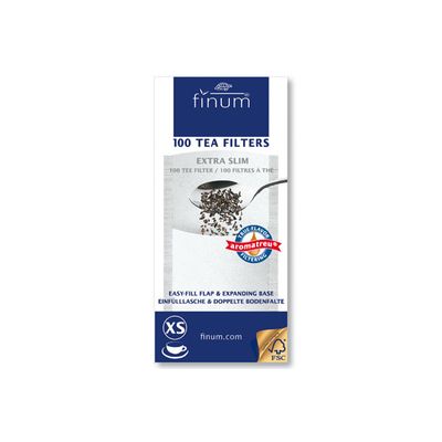 Finum 100 Filtre A Thee Xs - 60x130mm Jusqu'a 2 Tasses  Finum