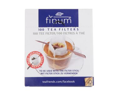 Finum 100 Filtre A Thee+stick-100x75mm Pour 1 Tasse