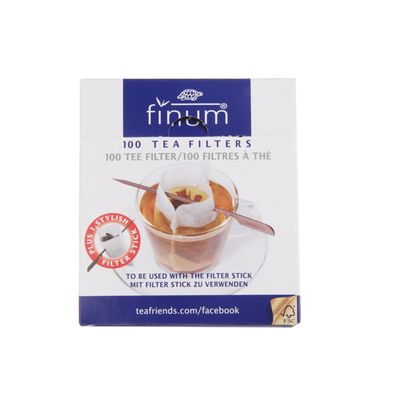 Finum 100 Filtre A Thee+stick-100x75mm Pour 1 Tasse  Finum