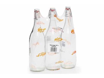 Swing Top Fles 1l Met Capsule Set3 D9xh35cm