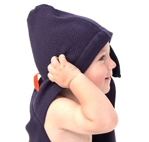 Home Baby Hooded Towel Set midnight blue  Ekobo