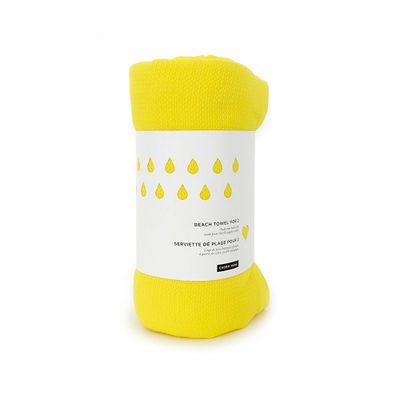 Home Beach Towel for 2 Lemon 