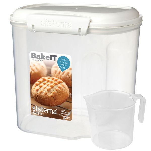 Sistema Bake It voorraaddoos met maatbeker 2.4L