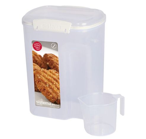 Bake It voorraaddoos met maatbeker 3.25L  Sistema