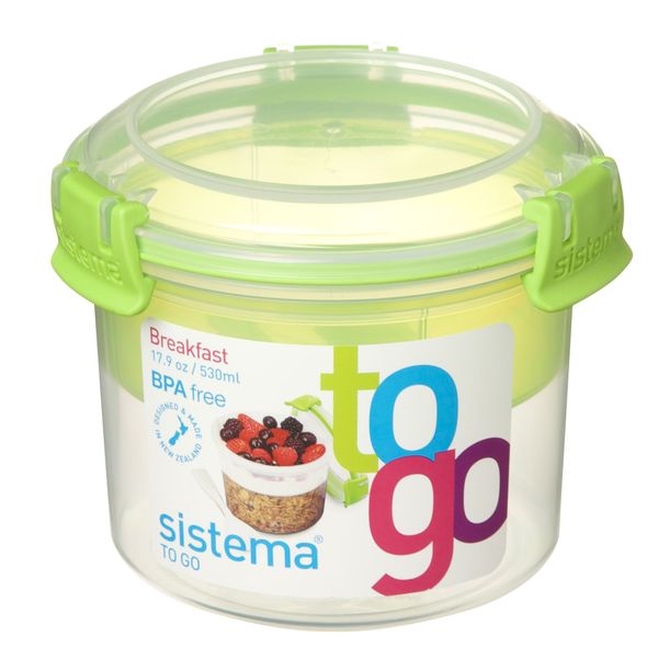 Sistema Sistema To Go ontbijtkom met compartiment Breakfast 530ml (6 ass.)