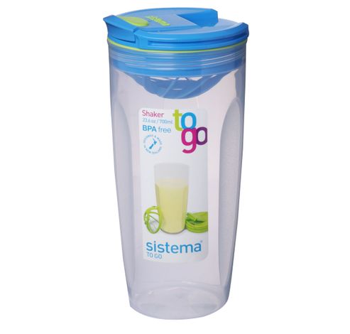 To Go shaker blauw 700ml  Sistema