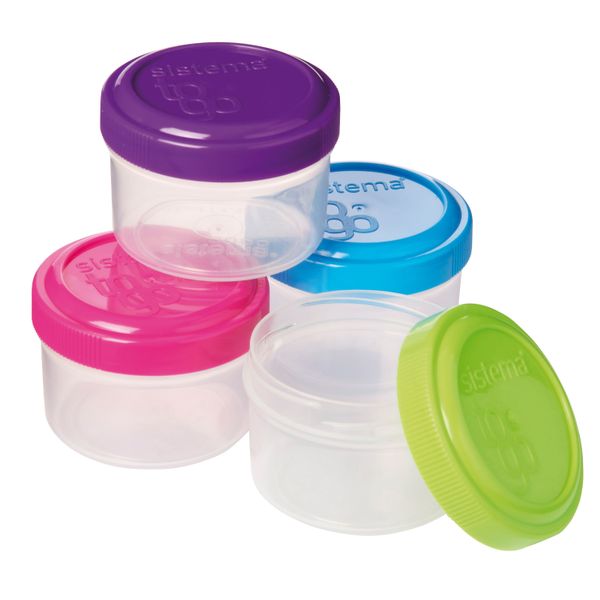 Sistema Sistema To Go set van 4 dressingpotjes 35ml (12 ass.)