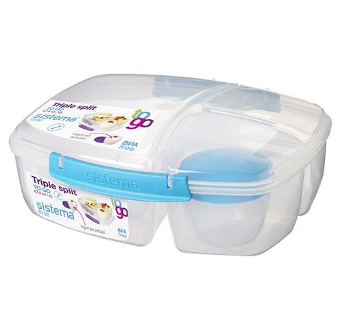 To Go lunchbox met 3 compartimenten & yoghurtpotje 2L  Sistema