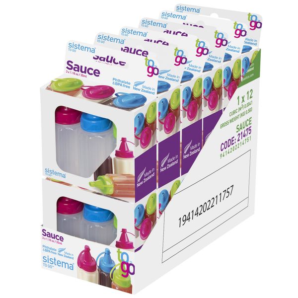 Sistema To Go set van 3 sausflesjes 35ml