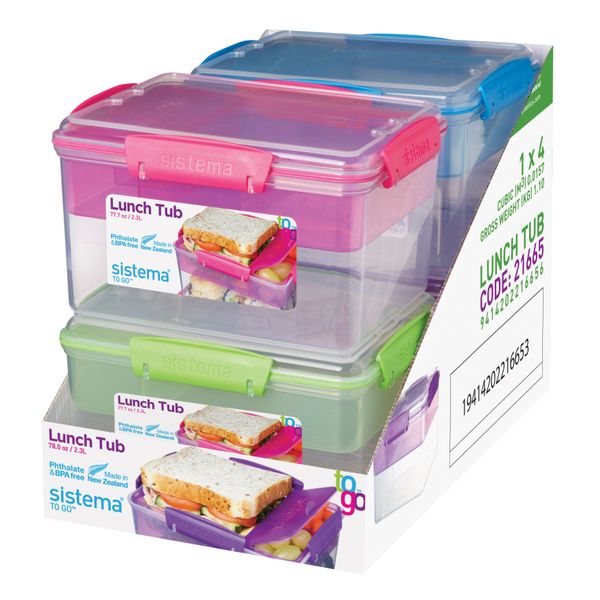 Sistema To Go lunchbox met 4 compartimenten Lunch Tub 2.3L