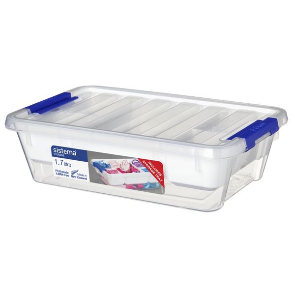 Sistema Storage opbergdoos met deksel & organiseerlade 1.7L