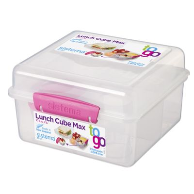 Sistema To Go lunchbox met yoghurtpotje Cube Max 2L (4 ass.)  Sistema