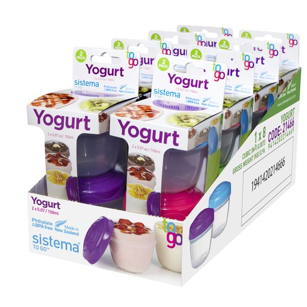 Sistema To Go set van 2 yoghurtpotjes 150ml