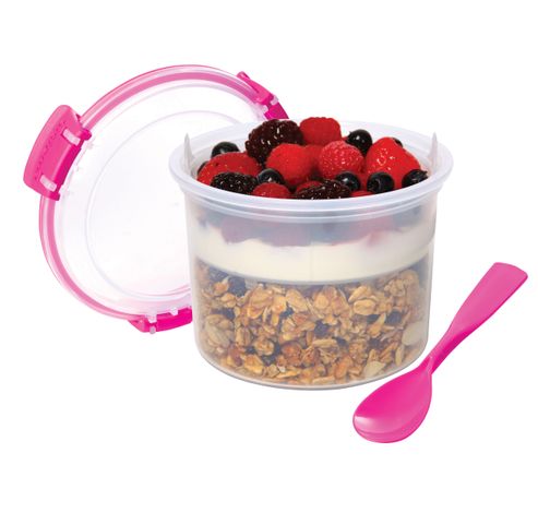 To Go bol à petit déjeuner à compartiment rose 530ml  Sistema