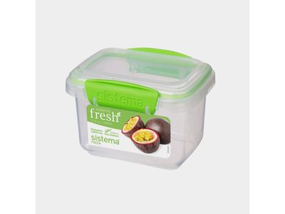 Fresh rechthoekige voorraaddoos groen 400ml