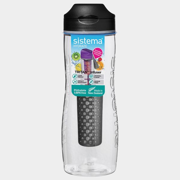 Sistema Hydrate drinkfles Tritan Infuser zwart 800ml