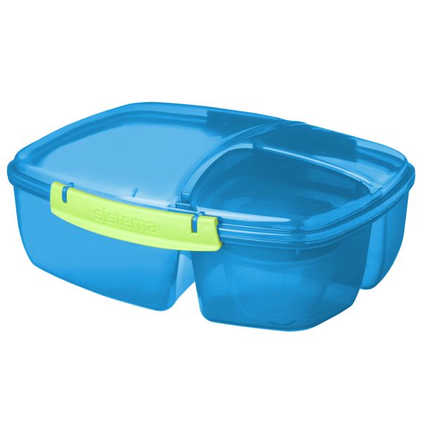 Sistema Trends Lunch lunchbox Triple Split met yoghurtpotje 2L