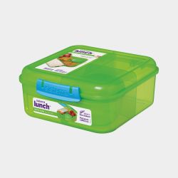 Sistema Trends Lunch bento cube met 4 compartiementen & yoghurtpotje 1.25L