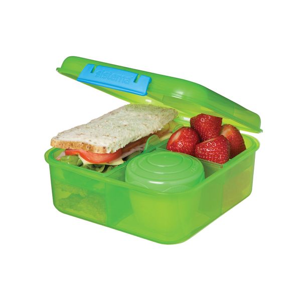 Sistema Trends Lunch bento cube met 4 compartiementen & yoghurtpotje 1.25L