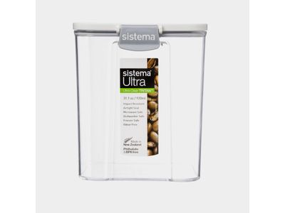 Tritan Ultra boîte de conservation carrée noir 920ml