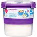 Sistema Lunch Stack To Go lunchbox 2 delen met lepel/vork 990ml