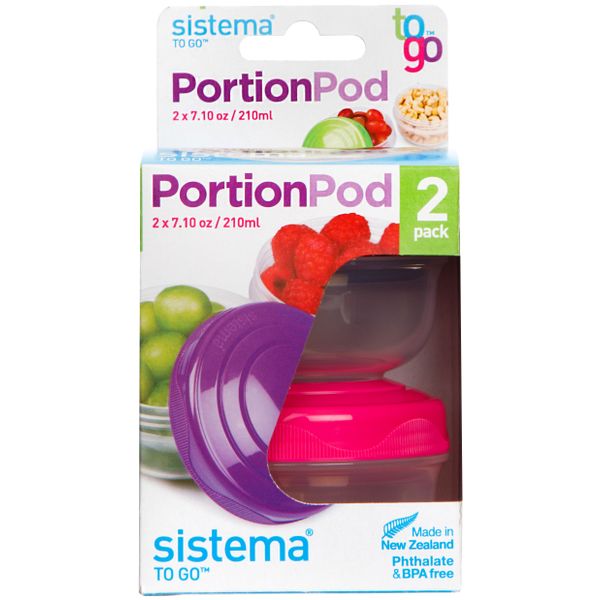 Sistema To Go set van 2 yoghurtpotjes Portion Pod 210ml